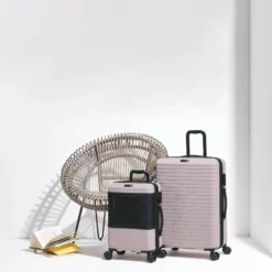 Attuned - 3pc Set (Pale Mauve) -Suitcase Shop 1 e6a4ce9e 3439 40d3 9823 9e7b501a8a55