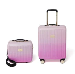 Dune London Olive Dip Dye Vanity And 55cm Cabin Case Set