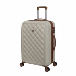 IT Luggage Cushion Lux - 3pc Set (Cream) -Suitcase Shop 32622 HK16 1646A08CreamSSFrontpanel24.21in