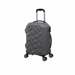 Ice Cap Plus - 3pc Set (Frost Grey) -Suitcase Shop 32630 HK16 2528A08FrostedgreySSFrontpanel18.5in