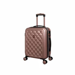 IT Luggage Cushion Lux - 3pc Set (Metallic Rose Gold) -Suitcase Shop 32631 HK16 1646A08MetallicrosegoldSSFrontpanel18.5incopy