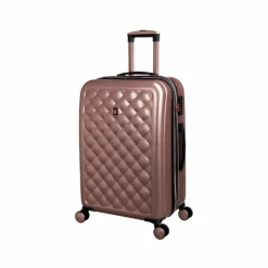 IT Luggage Cushion Lux - 3pc Set (Metallic Rose Gold) -Suitcase Shop 32631 HK16 1646A08MetallicrosegoldSSFrontpanel24.21incopy