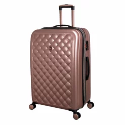 IT Luggage Cushion Lux - 3pc Set (Metallic Rose Gold) -Suitcase Shop 32631 HK16 1646A08MetallicrosegoldSSFrontpanel28.23incopy