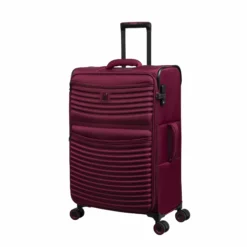 IT Luggage Precursor - 3pc Set (Dark Red) -Suitcase Shop 32754 HK12 2883B08DarkredSSFrontpanel25in