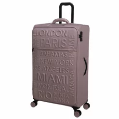 IT Luggage Citywide - 3pc Set (Pale Mauve) 13 IT Luggage Citywide - 3pc Set (Pale Mauve) -Suitcase Shop 32757 UK12 2648 08PalemauveSSFrontpanel29in