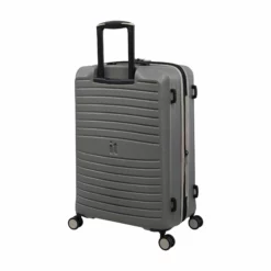 IT Luggage Eco-Protect - 3pc Set (Elephant Skin) -Suitcase Shop 32759 UK16 2910E08GreyskinS735SSBackpanel