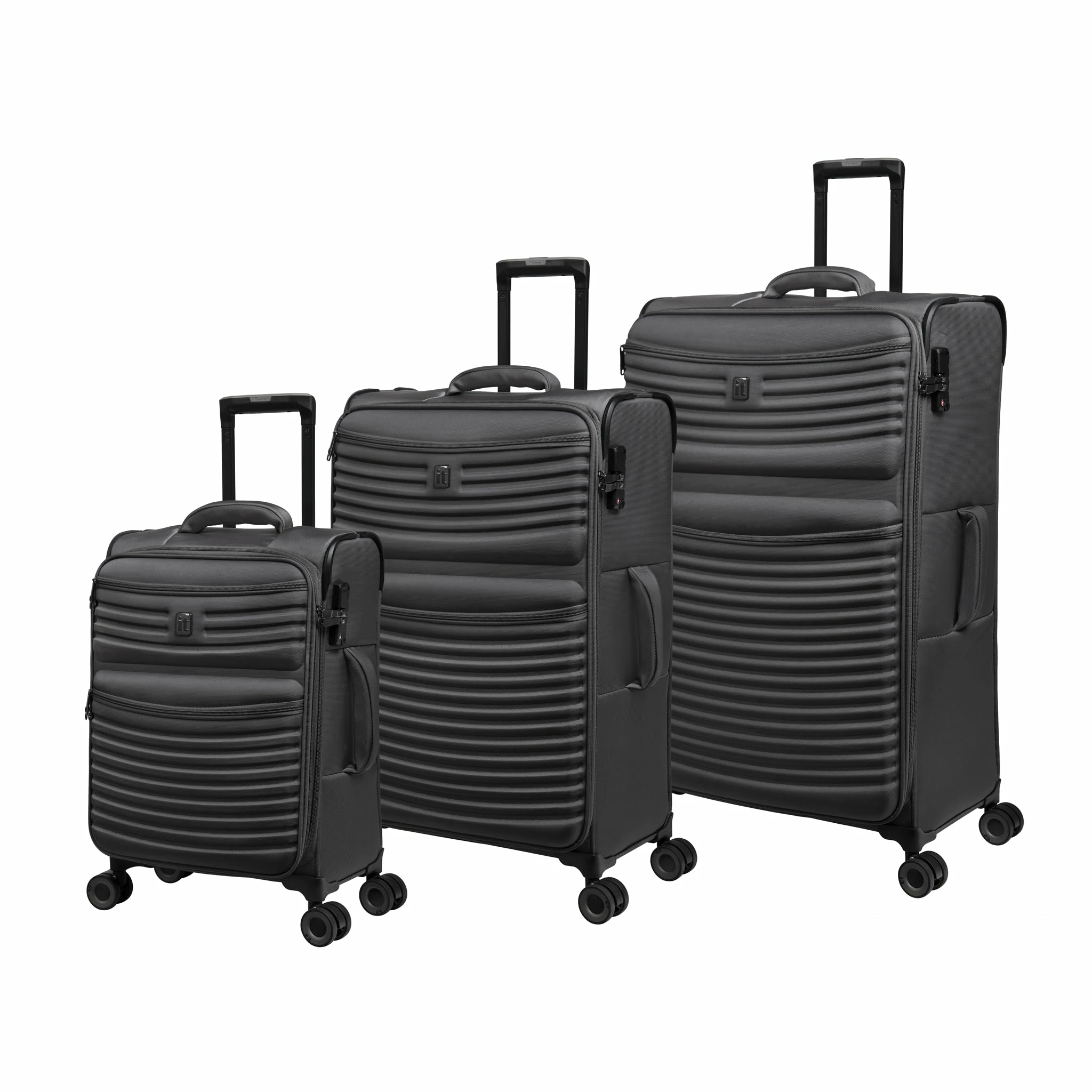 IT Luggage Precursor - 3pc Set (Charcoal) 1 IT Luggage Precursor - 3pc Set (Charcoal)