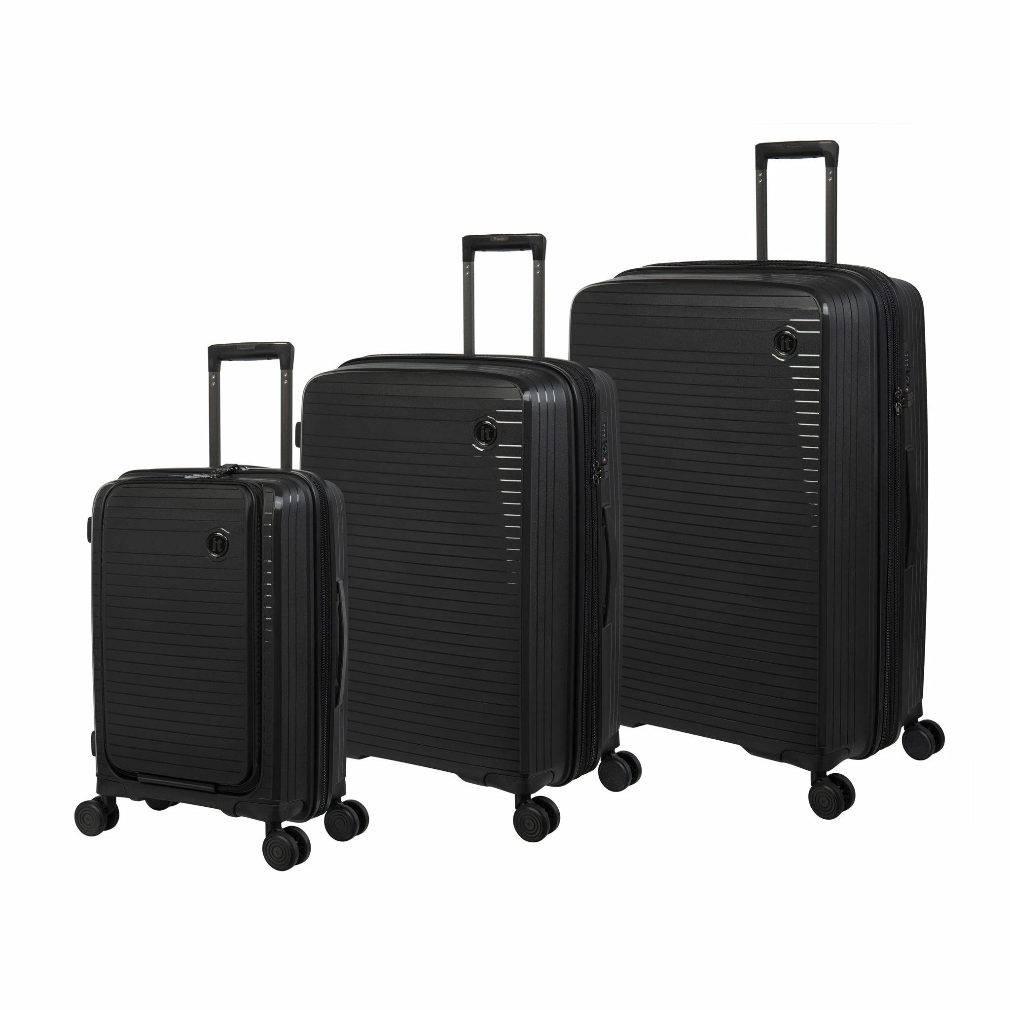 IT Luggage Spontaneous II - 3pc Set (Black) 1 IT Luggage Spontaneous II - 3pc Set (Black)