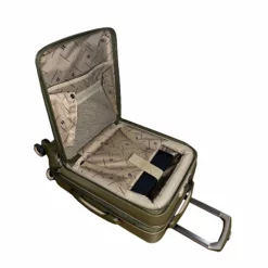 Rapidity - Cabin (Dark Olive) -Suitcase Shop 32798 UK16 2911 08 dark olive open laptop