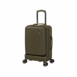 Rapidity - 3pc Set (Dark Olive) -Suitcase Shop 32798 UK16 2911 08DarkoliveSSFrontpanel18.5in cabin