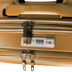 Rapidity - Cabin (Cuban Gold) 12 Rapidity - Cabin (Cuban Gold) -Suitcase Shop 32798 UK16 2911 08cuban gold TSA open close2