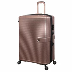 IT Luggage Helixian - 3pc Set (Metallic Rose Gold) 14 IT Luggage Helixian - 3pc Set (Metallic Rose Gold) -Suitcase Shop 32898 UK16 2842 08MetallicrosegoldS397SSFrontpanel29in