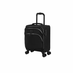 IT Luggage Trinary - 4pc Set (Black) 21 IT Luggage Trinary - 4pc Set (Black) -Suitcase Shop 32909 UK12 2875 08BlackSSFrontpanel15in