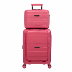 IT Luggage Momentous - 4-Piece Set (Calypso Coral) -Suitcase Shop 32912 UK15 2886 08 15 2886 15CalypsocoralSSFrontpanel