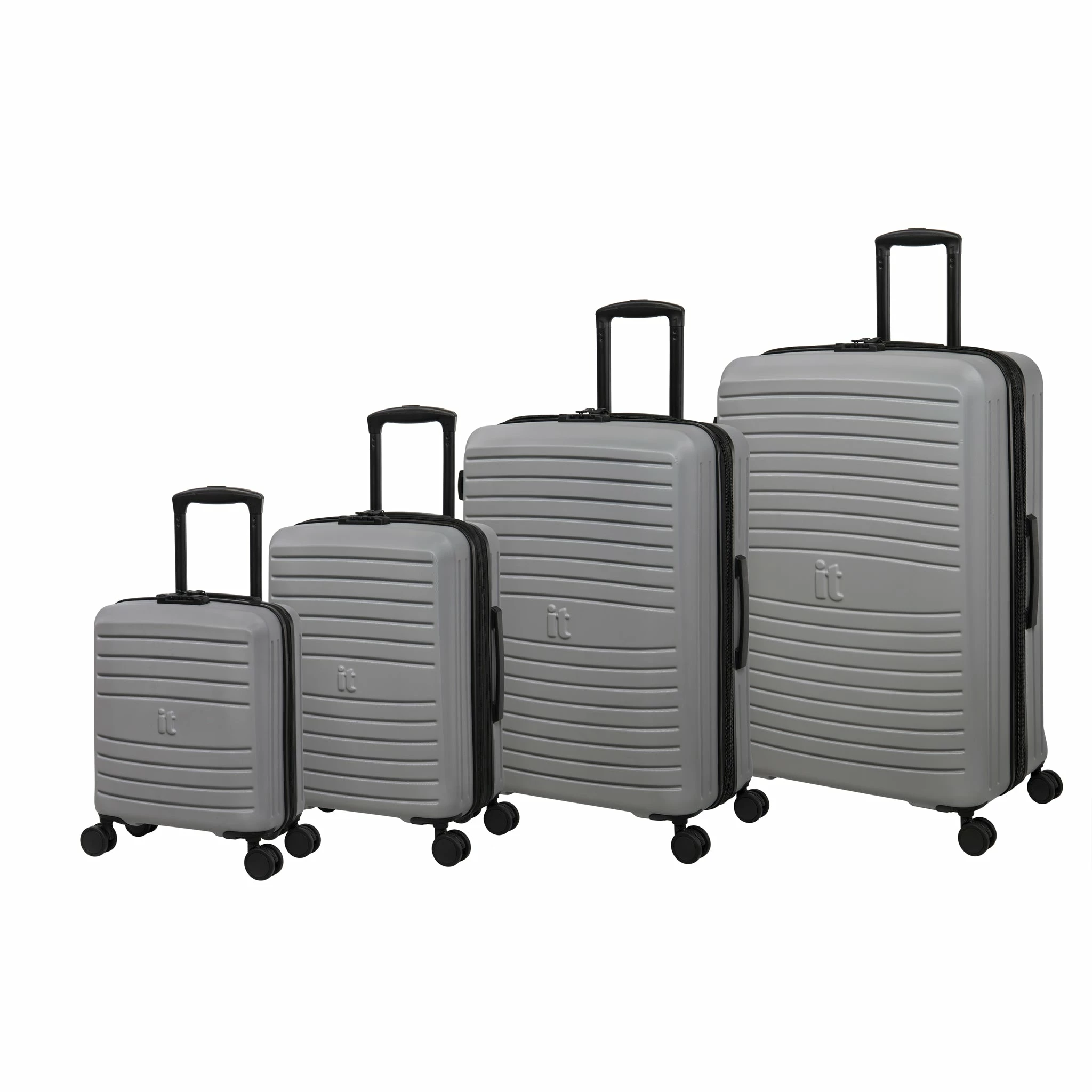 IT Luggage Eco-Protect - 4pc Set (Silver) 1 IT Luggage Eco-Protect - 4pc Set (Silver)