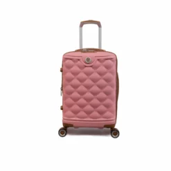 IT Luggage Indulging - 4pc Set (Flamingo Pink) -Suitcase Shop 32964 UK16 3039 08FlamingoPinkSSFrontpaneldirectly18.5in