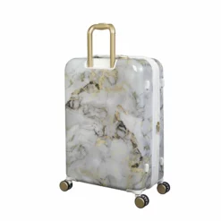 IT Luggage Sheen - 4pc Set (Gold Greyscale Marble) 22 IT Luggage Sheen - 4pc Set (Gold Greyscale Marble) -Suitcase Shop 32980 UK16 2269B08GoldgreyscalemarbleSSBackpanel25in