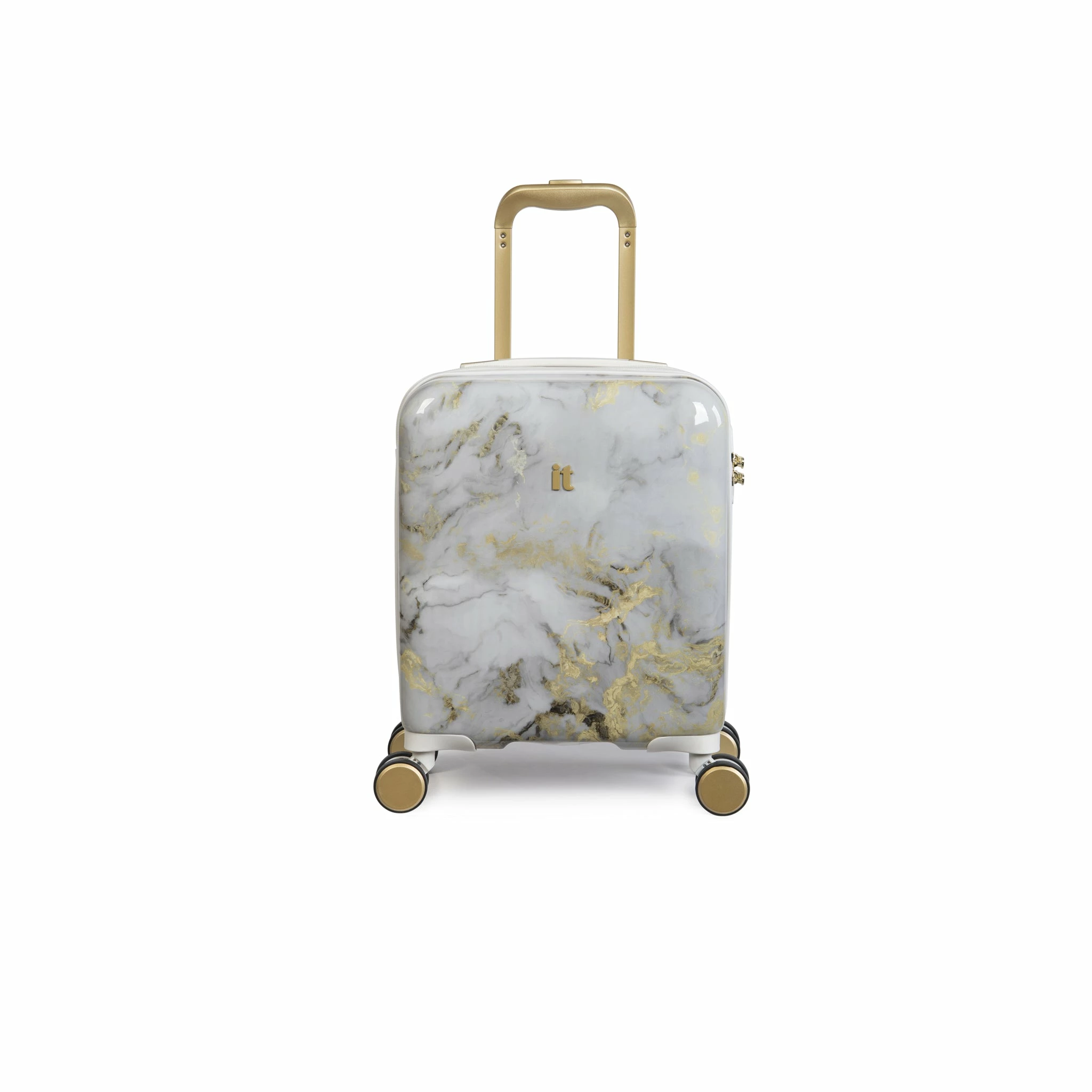 IT Luggage Sheen - Underseat (Gold Greyscale Marble) 1 IT Luggage Sheen - Underseat (Gold Greyscale Marble)