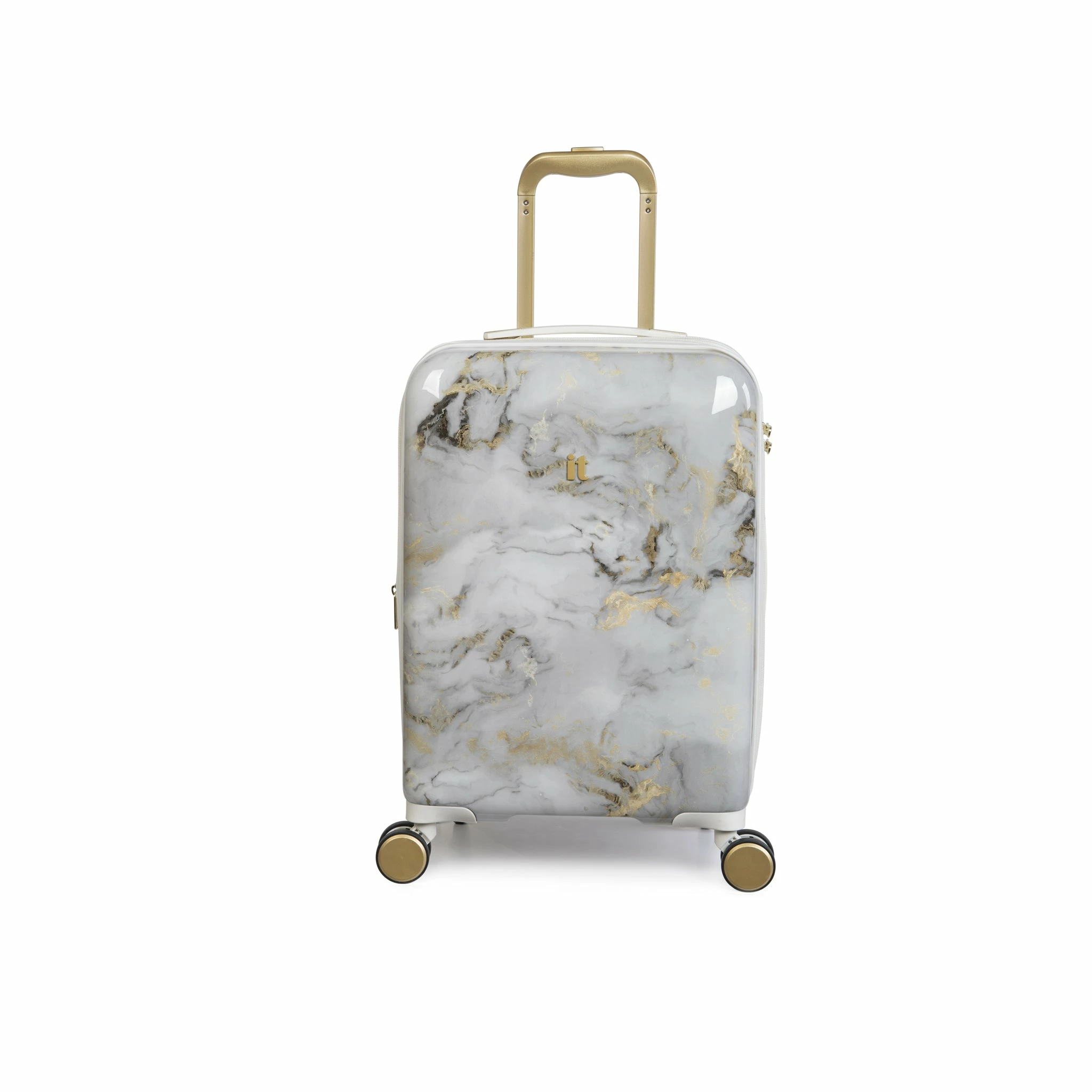 IT Luggage Sheen - 4pc Set (Gold Greyscale Marble) 6 IT Luggage Sheen - 4pc Set (Gold Greyscale Marble) - Image 6
