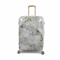 IT Luggage Sheen - 4pc Set (Gold Greyscale Marble) 17 IT Luggage Sheen - 4pc Set (Gold Greyscale Marble) -Suitcase Shop 32980 UK16 2269B08GoldgreyscalemarbleSSFrontpaneldirect25in