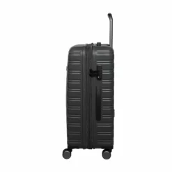 IT Luggage Fusional - 4pc Set (Warm Charcoal) -Suitcase Shop 32987A UK16 2920 08Warmcharcoal Magnet S561SSSidewithsingleexpclosed