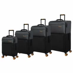 Duo-Tone - Medium (Pewter & Black) -Suitcase Shop 33080 UK12 1519B08Pewter BlackSSFrontpanel 3ae3f43b 80f9 49b3 bf90 ea76924a5e87