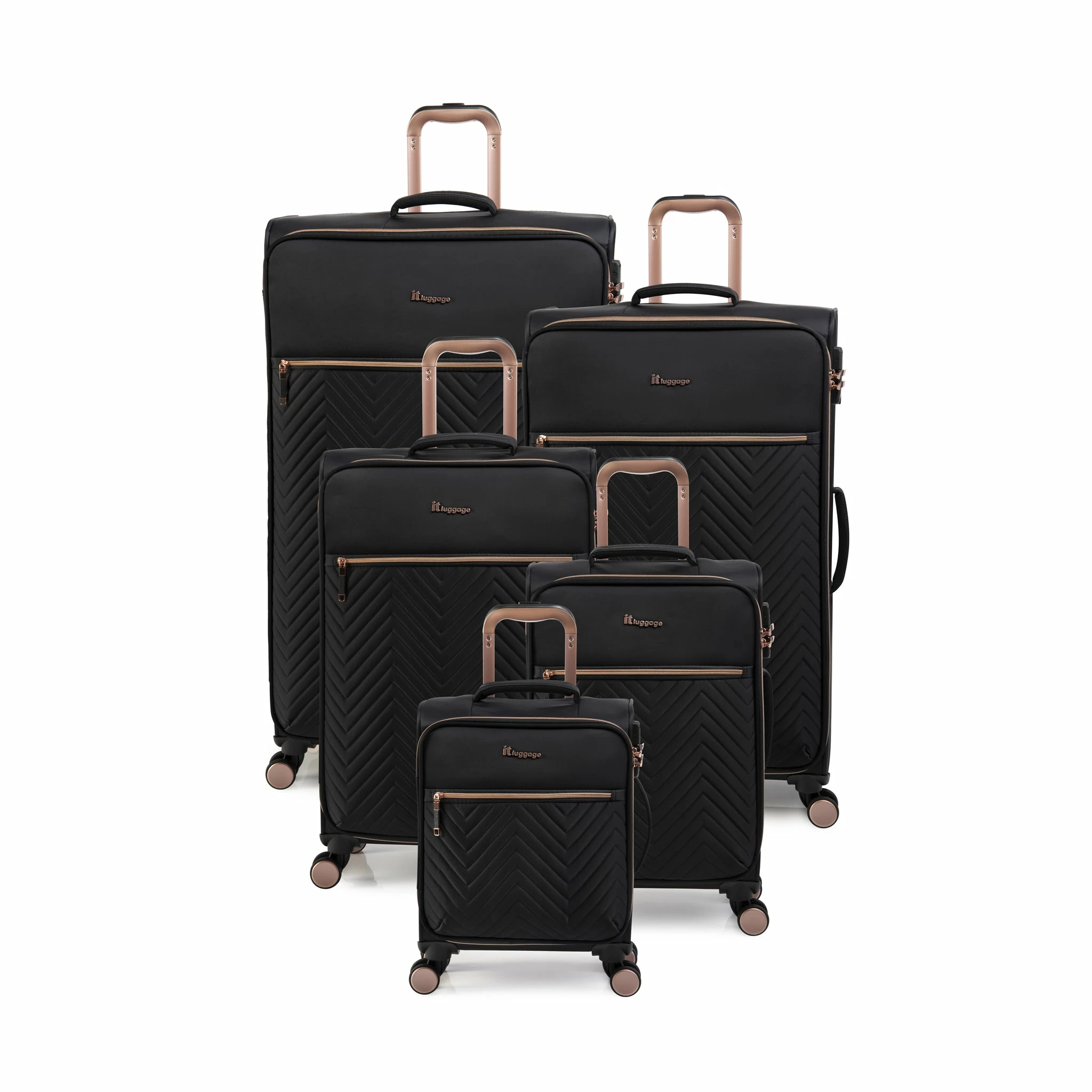 IT Luggage Bewitching - 5pc Set (Black) 1 IT Luggage Bewitching - 5pc Set (Black)