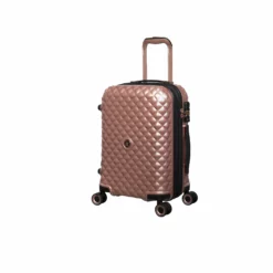 IT Luggage Glitzy - 5pc Set (Metallic Rose Gold) 25 IT Luggage Glitzy - 5pc Set (Metallic Rose Gold) -Suitcase Shop 33109 UK16 2888A08MetallicrosegoldSSFrontpanel18.5in