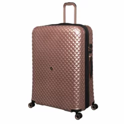 IT Luggage Glitzy - 5pc Set (Metallic Rose Gold) 22 IT Luggage Glitzy - 5pc Set (Metallic Rose Gold) -Suitcase Shop 33109 UK16 2888A08MetallicrosegoldSSFrontpanel31in