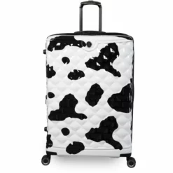 IT Luggage Indulging - 4pc Set (Moo Cow Print) 25 IT Luggage Indulging - 4pc Set (Moo Cow Print) -Suitcase Shop 33198 UK16 3039A08Moocowblack whiterepeatprintSSFrontpaneldirectly29in