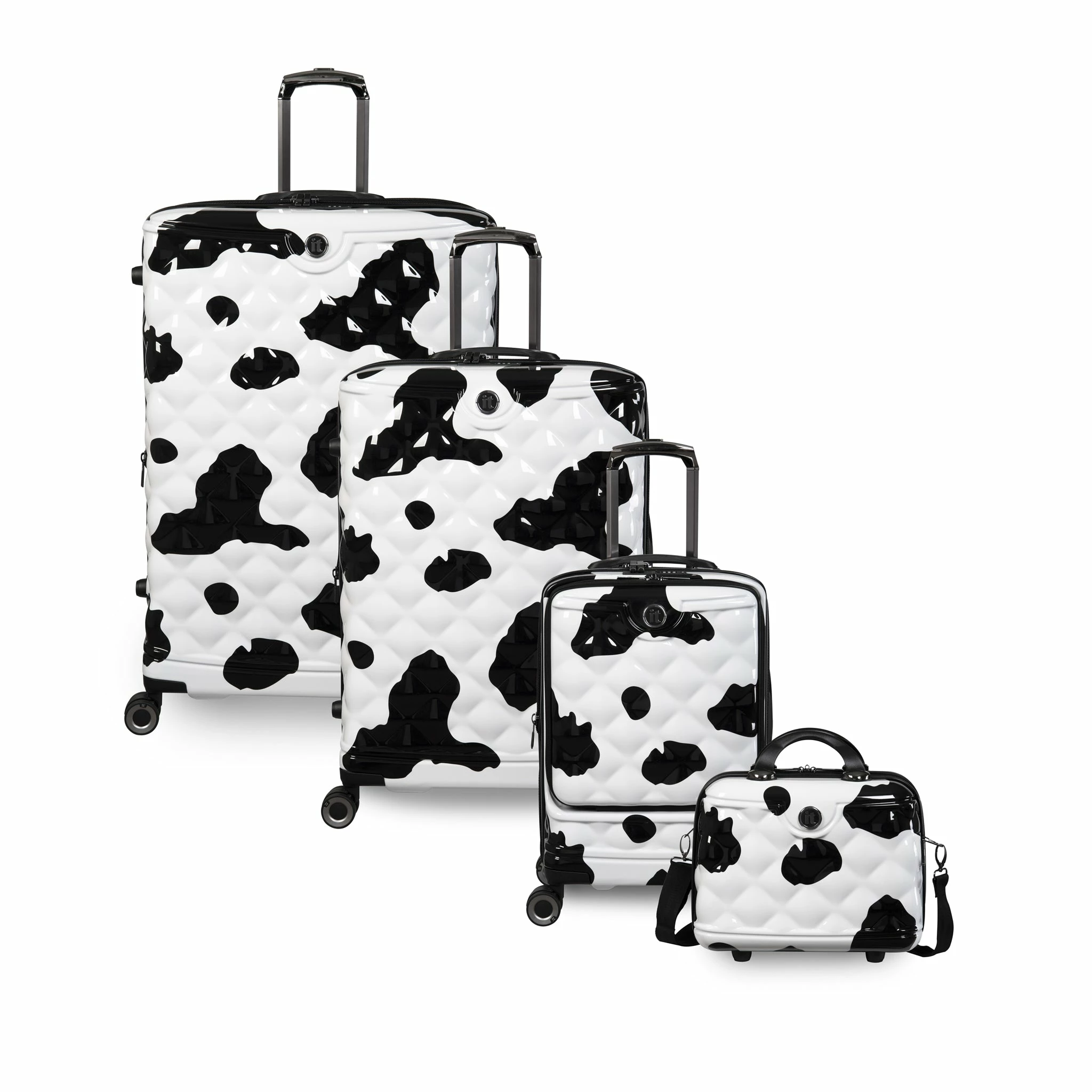 IT Luggage Indulging II - 4pc Set (Moo Cow Print) 6 IT Luggage Indulging II - 4pc Set (Moo Cow Print) - Image 6