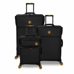 Simultaneous - Medium (Black) -Suitcase Shop 33202 UK12 2900 08BlackSSFrontpaneldirectlyset2 b83f7584 2eab 409d ac07 8dba73359770