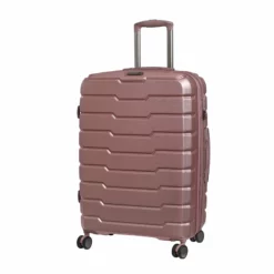 Prosperous - 3pc Set (Metallic Pink) -Suitcase Shop 60660 US16 2379 08Metallicpink S832Frontpanel25in