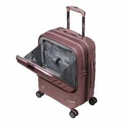 Prosperous - 3pc Set (Metallic Pink) -Suitcase Shop 60866 US16 2379 08Metallicpink S832SSFrontpocket
