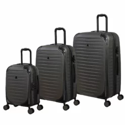 IT Luggage Lineal - 3pc Set (Dark Grey)