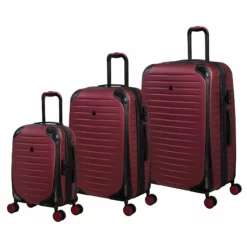 IT Luggage Lineal - 3pc Set (Wine Red)