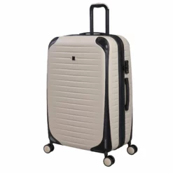 IT Luggage Lineal - 3pc Set (Oyster) -Suitcase Shop 61328 US16 2631 08OystergrayS821SSFrontpanel29.5in