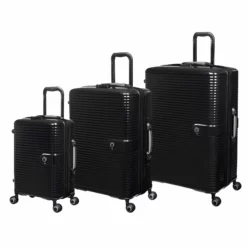 IT Luggage Helixian - 3pc Set (Black)