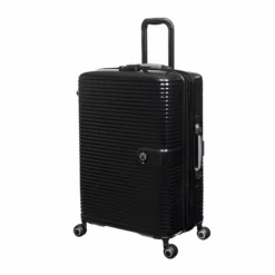 IT Luggage Helixian - 3pc Set (Black) 13 IT Luggage Helixian - 3pc Set (Black) -Suitcase Shop 61334 US16 2842 08BlackS001SSFrontpanel25in