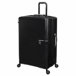 IT Luggage Helixian - 3pc Set (Black) 12 IT Luggage Helixian - 3pc Set (Black) -Suitcase Shop 61334 US16 2842 08BlackS001SSFrontpanel29in
