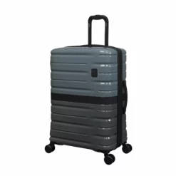 IT Luggage Interfuse - 3pc Set (Lead / Pewter) -Suitcase Shop 61527 US16 2936 08Lead PewterM332SSFrontpanel25in