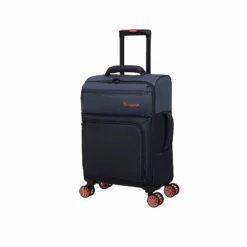 Duo-Tone - 3pc Set (Vintage Indigo & India Ink) -Suitcase Shop 61560 US12 1519B08VintageindigoandIndiainkM334SSFrontpanel18