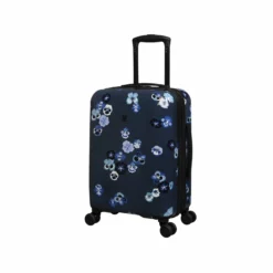 IT Luggage Sheen - 2pc Set (Pansies Floral Blue Depths) 16 IT Luggage Sheen - 2pc Set (Pansies Floral Blue Depths) -Suitcase Shop 61665 US16 2269C08PansiesfloralbluedepthsP723SSFrontpanel18.9in