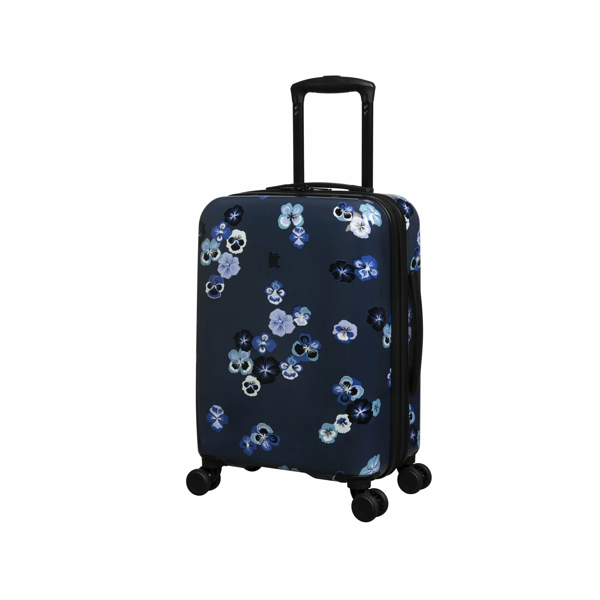 IT Luggage Sheen - 2pc Set (Pansies Floral Blue Depths) 6 IT Luggage Sheen - 2pc Set (Pansies Floral Blue Depths) - Image 6