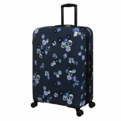 IT Luggage Sheen - 2pc Set (Pansies Floral Blue Depths) 15 IT Luggage Sheen - 2pc Set (Pansies Floral Blue Depths) -Suitcase Shop 61665 US16 2269C08PansiesfloralbluedepthsP723SSFrontpanel27in