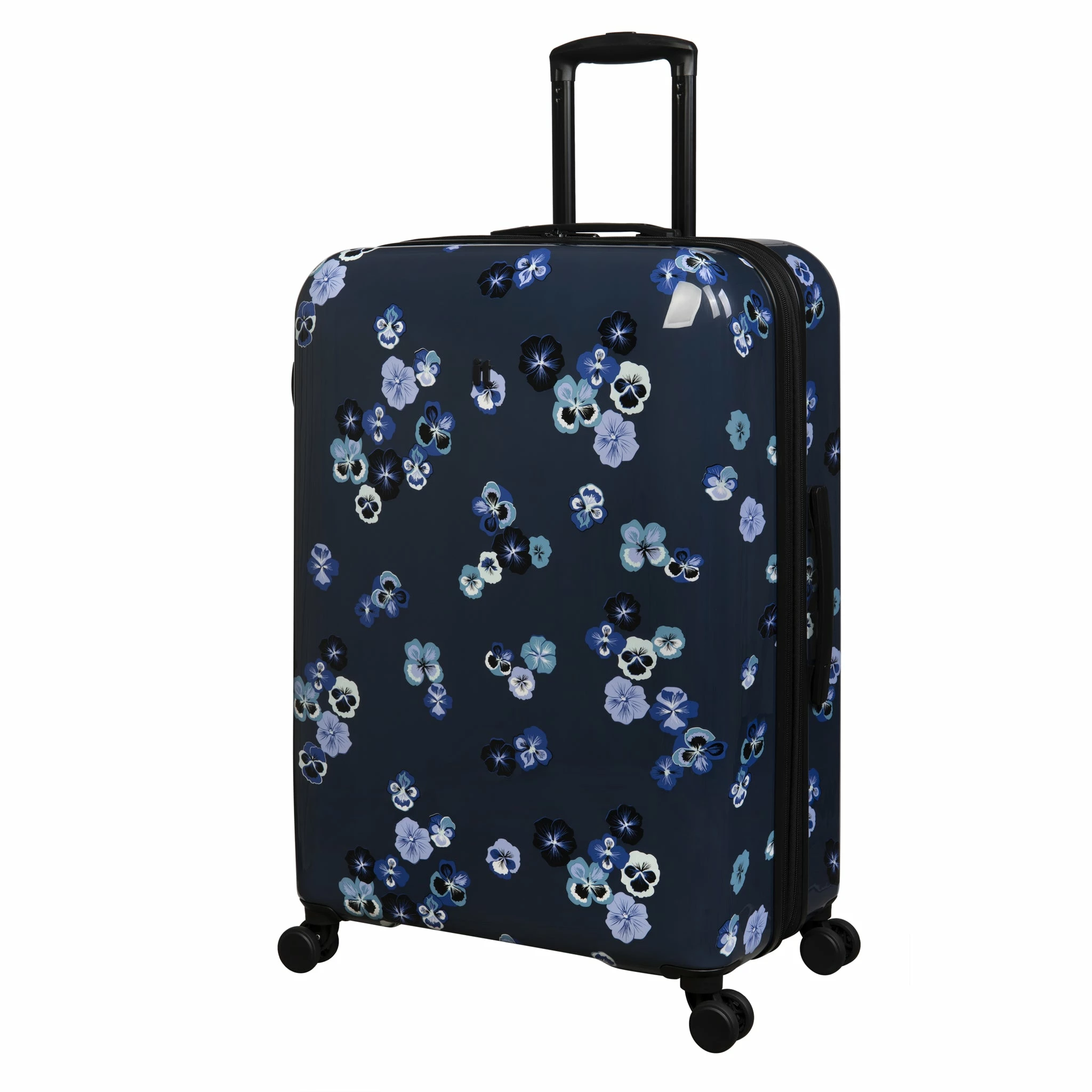 IT Luggage Sheen - 2pc Set (Pansies Floral Blue Depths) 5 IT Luggage Sheen - 2pc Set (Pansies Floral Blue Depths) - Image 5