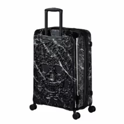 IT Luggage Candy Calavera - Cabin (Black Marble) -Suitcase Shop Candy Calavera 16 2918A back side view 4cc2a143 5d3d 4be9 b998 f4a65c7c9448