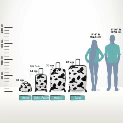 IT Luggage Indulging II - 4pc Set (Moo Cow Print) 39 IT Luggage Indulging II - 4pc Set (Moo Cow Print) -Suitcase Shop Indulging Moo Relative Size pocket 60c17737 2f13 4633 8a7f c8eecee0e887