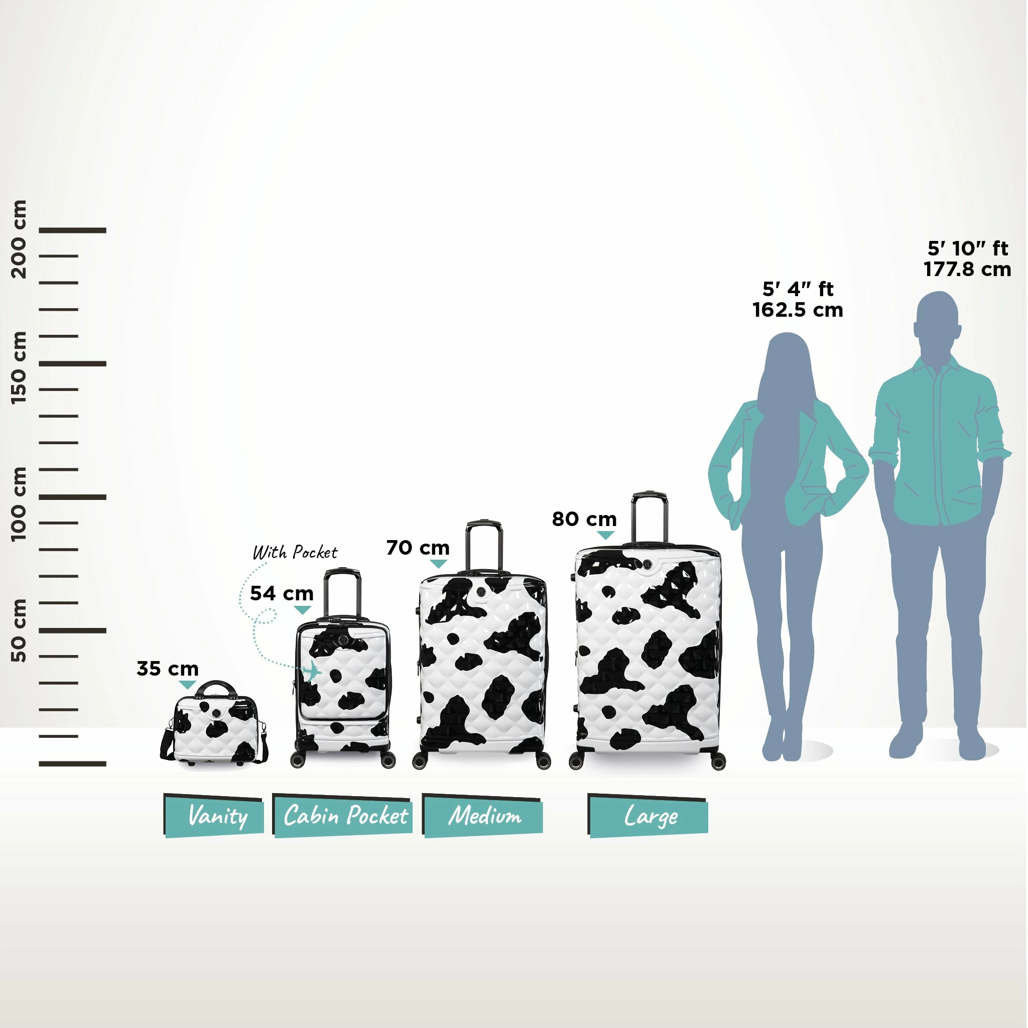 IT Luggage Indulging II - 4pc Set (Moo Cow Print) 20 IT Luggage Indulging II - 4pc Set (Moo Cow Print) - Image 20