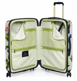Joules Spring Wood Botanical 4-Wheel Medium 66cm Case -Suitcase Shop JLH0102 106 Joules Medium Case Spring Wood Botanical 3